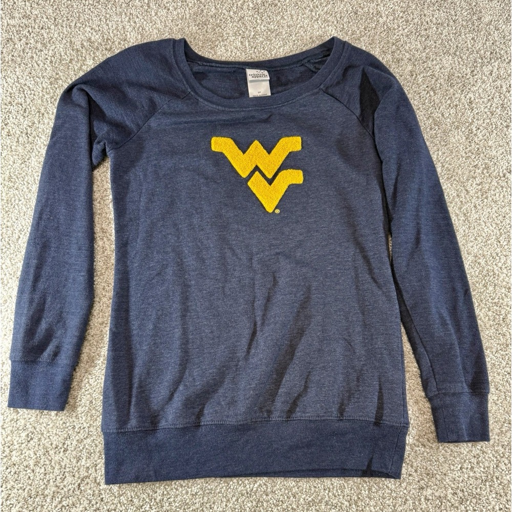 Creative Apparel West Virginia University Embroidered Long Sleeve shirt Small